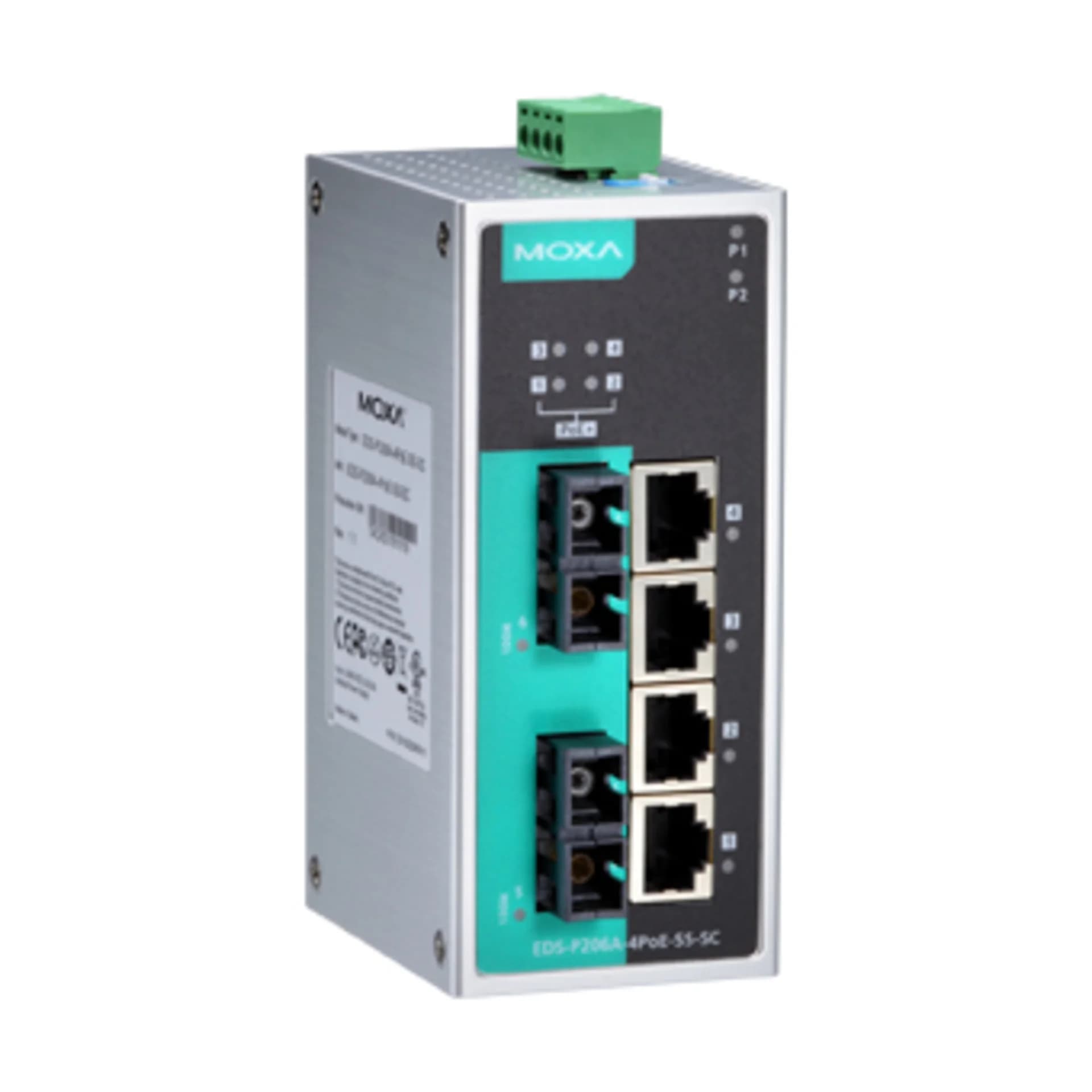 Коммутатор EDS-P206A-4PoE-SS-SC