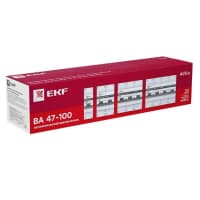 Выключатель автоматический модульный 1п C 100А 10кА ВА 47-100 PROxima EKF mcb47100-1-100C-pro - фото 4