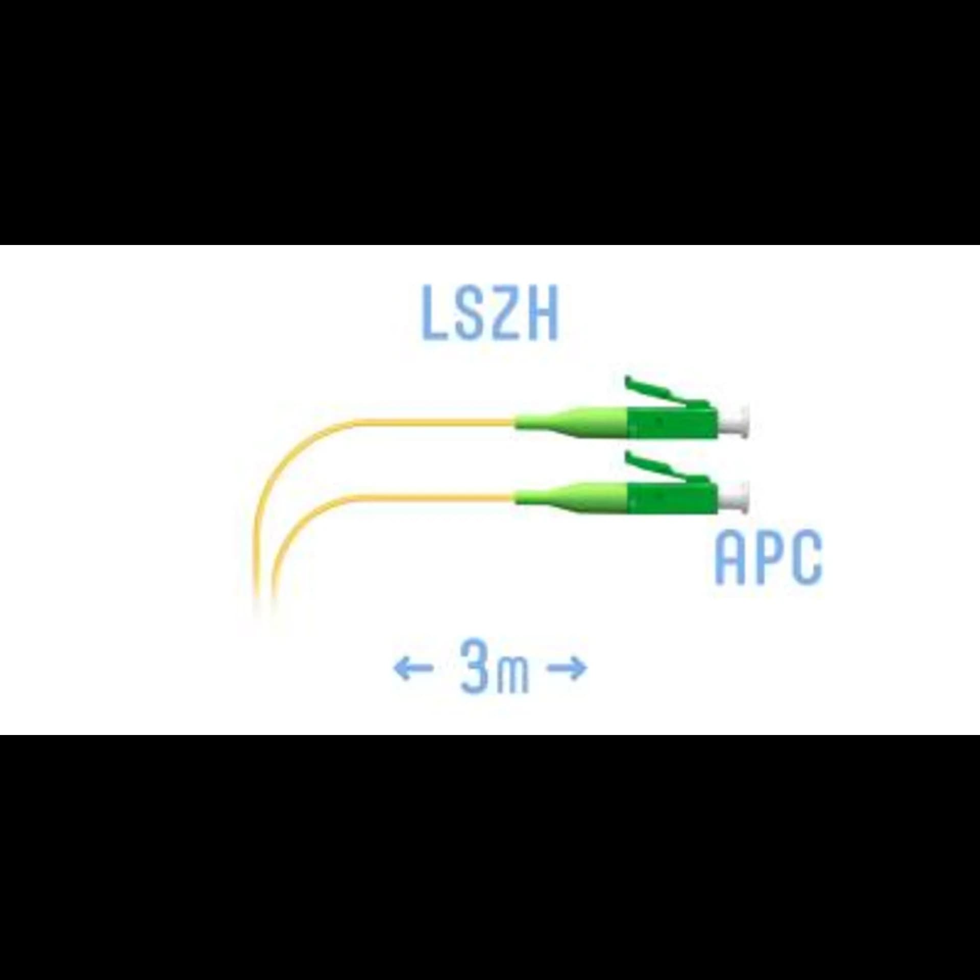 Шнур монтажный LC/APC SM 3м.