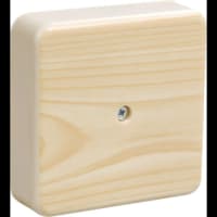 Коробка распаячная ОП 100х100х29 IP20 КМ41219-04 (6 клем. 6кв.мм) сосна IEK UKO10-100-100-029-K34 - фото 1