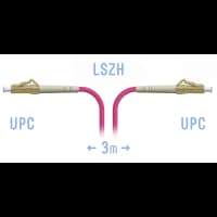 Патчкорд оптический LC/UPC-LC/UPC MM (OM4) 3 метра - фото 1
