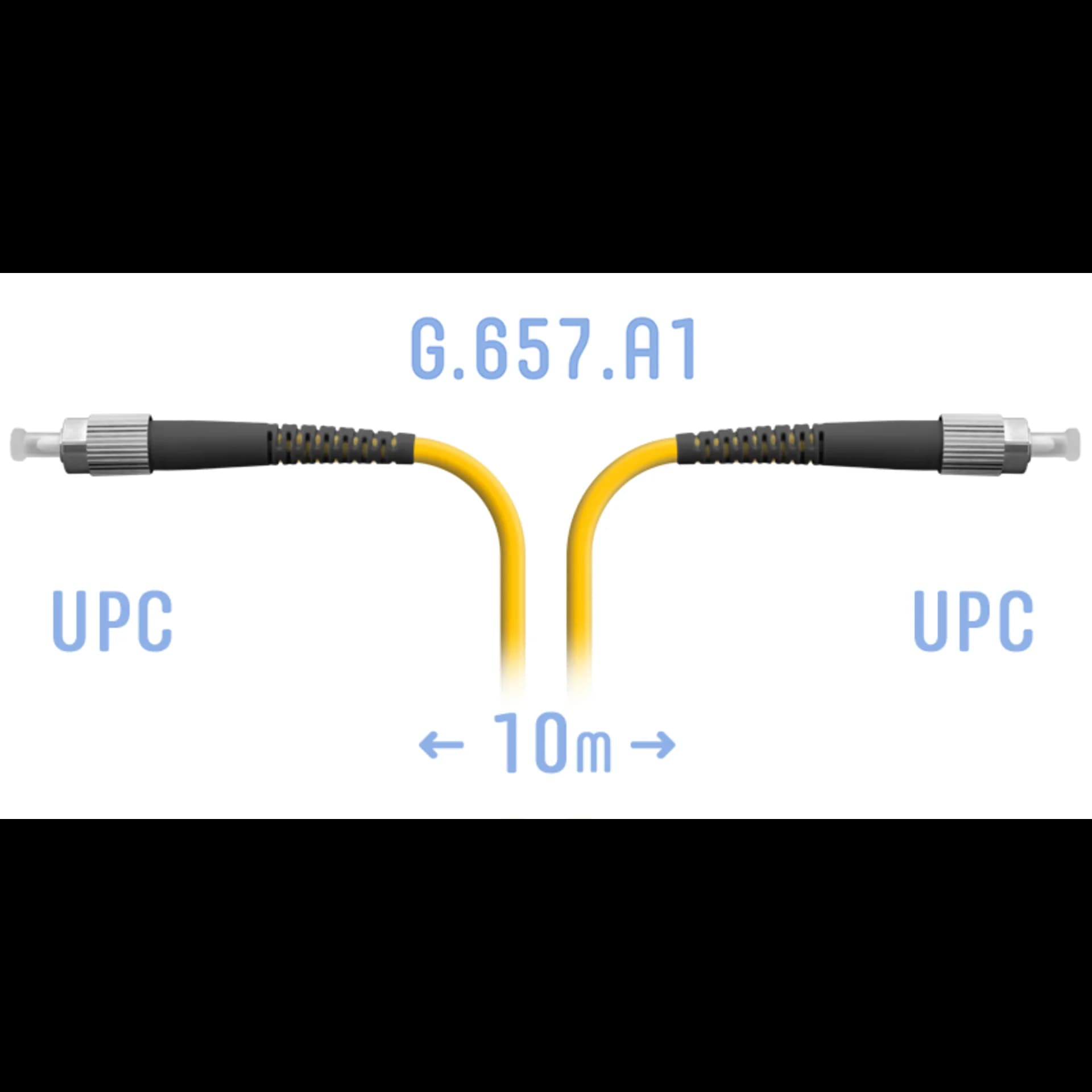 Патчкорд оптический FC/UPC SM G.657.A1 10 метров