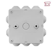 Коробка распаячная КМР-030-014 с крышкой 100х100х50 10 мембранных вводов IP55 EKF plc-kmr-030-014 - фото 7