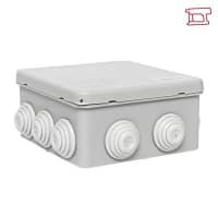 Коробка распаячная КМР-030-014 с крышкой 100х100х50 10 мембранных вводов IP55 EKF plc-kmr-030-014 - фото 6