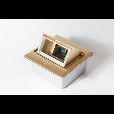 Люк на 2 поста (45х45), латунь, с металлической коробкой, IP44