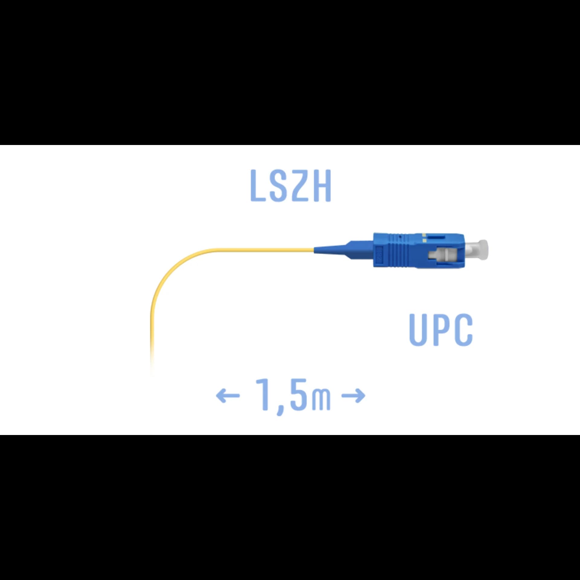 Кабель пигтейл SNR pigtail SC/UPC SM 1.5 m 1.5м