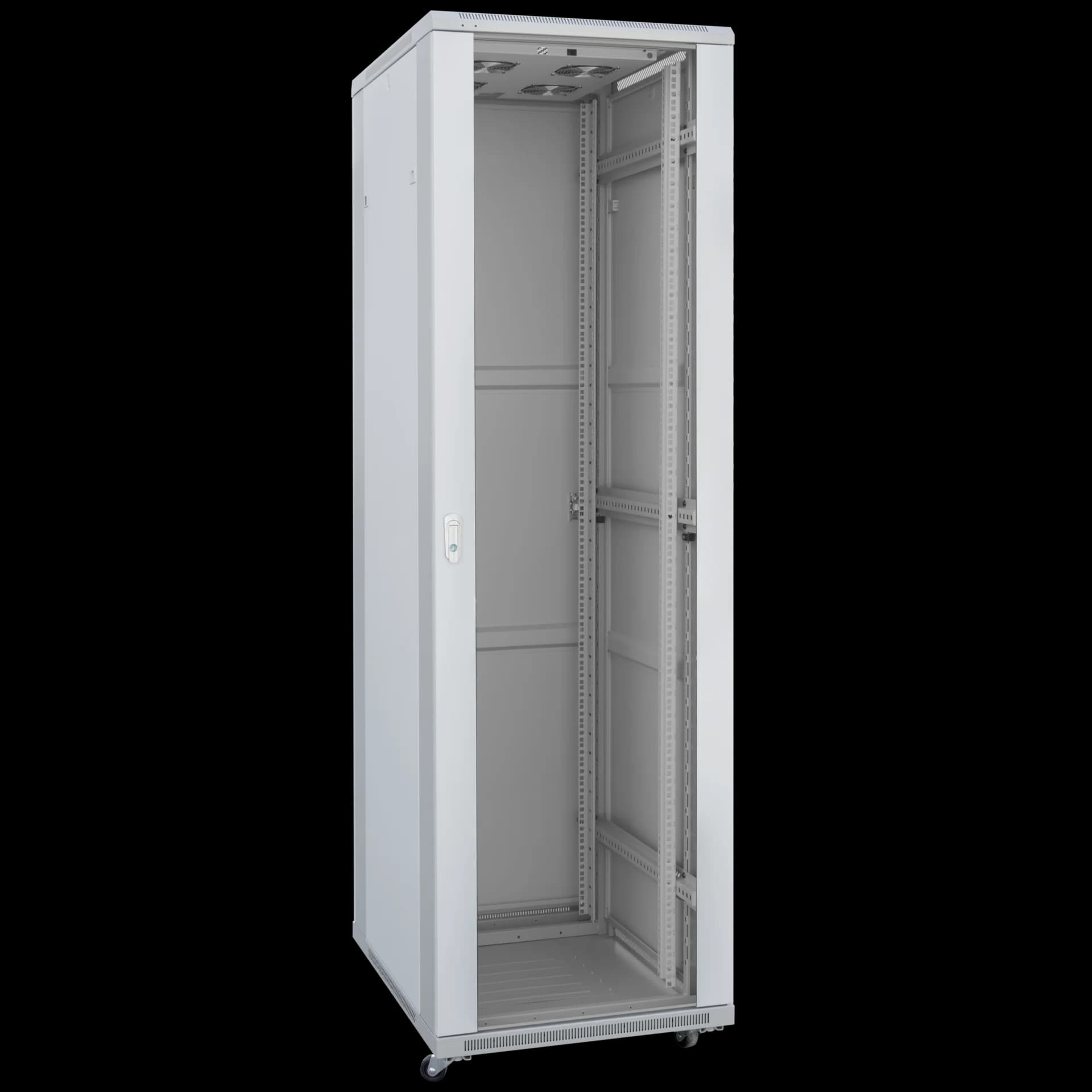 Шкаф телекоммуникационный напольный 42U 600x800мм, серия TFC (SNR-TFC-426080-GS-G-SF)