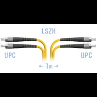 Патчкорд оптический FC/UPC SM Duplex 1 метр - фото 2