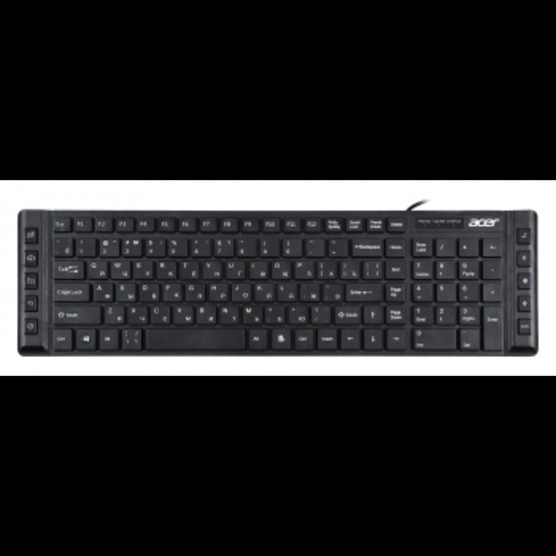 Клавиатура Acer OKW010 черный USB slim Multimedia