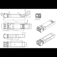 SNR SNR-SFP+W37-3 Одноволоконный модуль, SFP+ WDM 10GBASE-LR/LW, разъем LC, рабочая длина волны Tx/Rx: 1330/1270нм, дальность до 3км (5dB). - фото 1