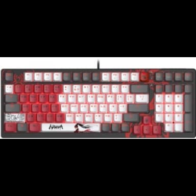 Клавиатура A4Tech S98 Naraka механическая черный/красный USB for gamer LED (S98 NARAKA BLMS RED PLUS) кабель 1.8м
