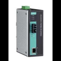 Медиаконвертер Ethernet 10/100BaseTX в 100BaseFX (одномодовое оптоволокно) в металлическом корпусе с расширенным диапазоном температур MOXA - фото 1