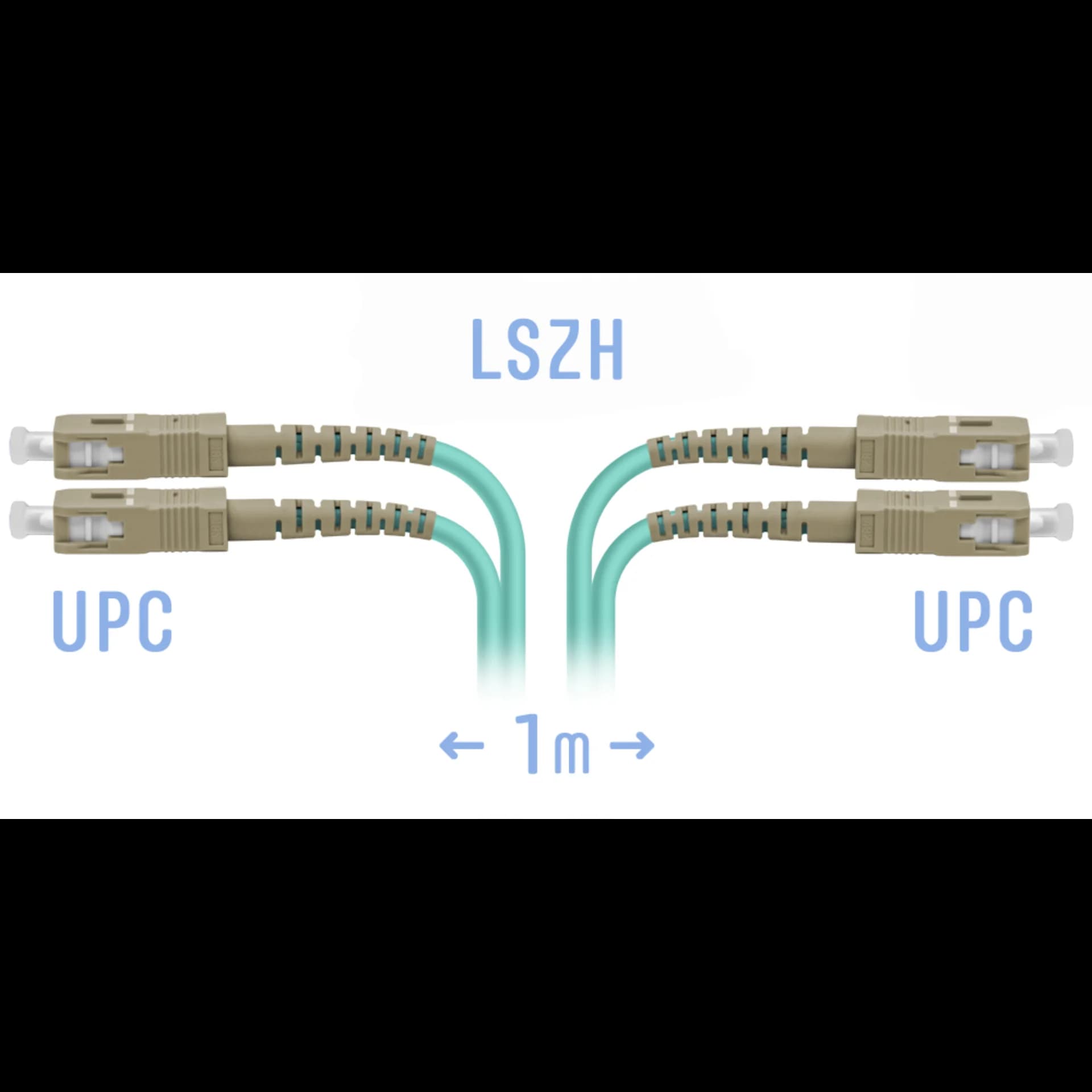 Патчкорд оптический SC MM Duplex 1метр