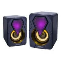 Perfeo колонки "SHINE", 2.0, мощность 2х3 Вт, USB, чёрн, Game Design, LED подсветка 7 цв - фото 1