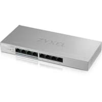 ZYXEL GS1200-8HPV2-EU0101F Коммутатор 8xGE (4xPoE+), настольный, бесшумный (без вентилятора), с поддержкой VLAN, IGMP, QoS и Link Aggregation, бюджет PoE 60 Вт - фото 1