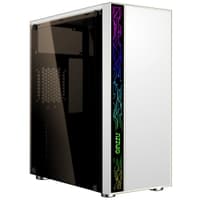 Ginzzu A390 White Window RGB подсветка 1*USB 3.0, 2*USB 2.0, AU - фото 1