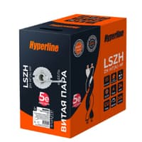 Кабель информационный Hyperline UUTP4R-C5E-S24-IN-LSZH-GY-305 кат.5E UTP 4 пары 24AWG LSZH внутренний 305м серый - фото 2