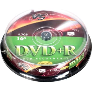 Диски VS DVD+R 4,7 GB 16x CB/10 Ink Print (620557)