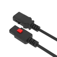 Кабель питания Filum FL-PC-C13F/C14F-C1-1.8-BK с фиксацией, 3х1,0мм, 220В, 10А, черный, 1,8м - фото 2