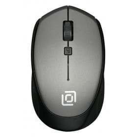 Мышь Oklick 488MW серый/черный оптическая (1600dpi) беспроводная USB (3but) {1196571}