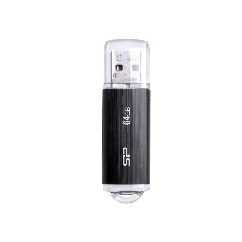 Silicon Power USB Drive 64Gb Ultima U02, USB 2.0, Черный SP064GBUF2U02V1K