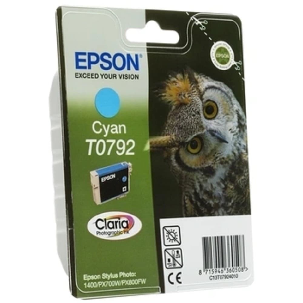 EPSON C13T07924010 T0792 Картридж голубой, повышенной емкости P50/PX660/PX820/PX830 (cons ink)