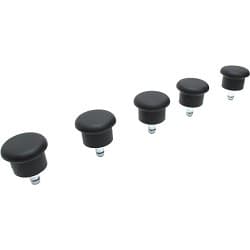 Feet Brt FootSet35     Набор заглушек Бюрократ FootSet35 черный для паркета/ламината