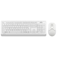 Клавиатура + мышь A4Tech Fstyler FG1012 клав:белый мышь:белый USB беспроводная Multimedia [1599042] - фото 1