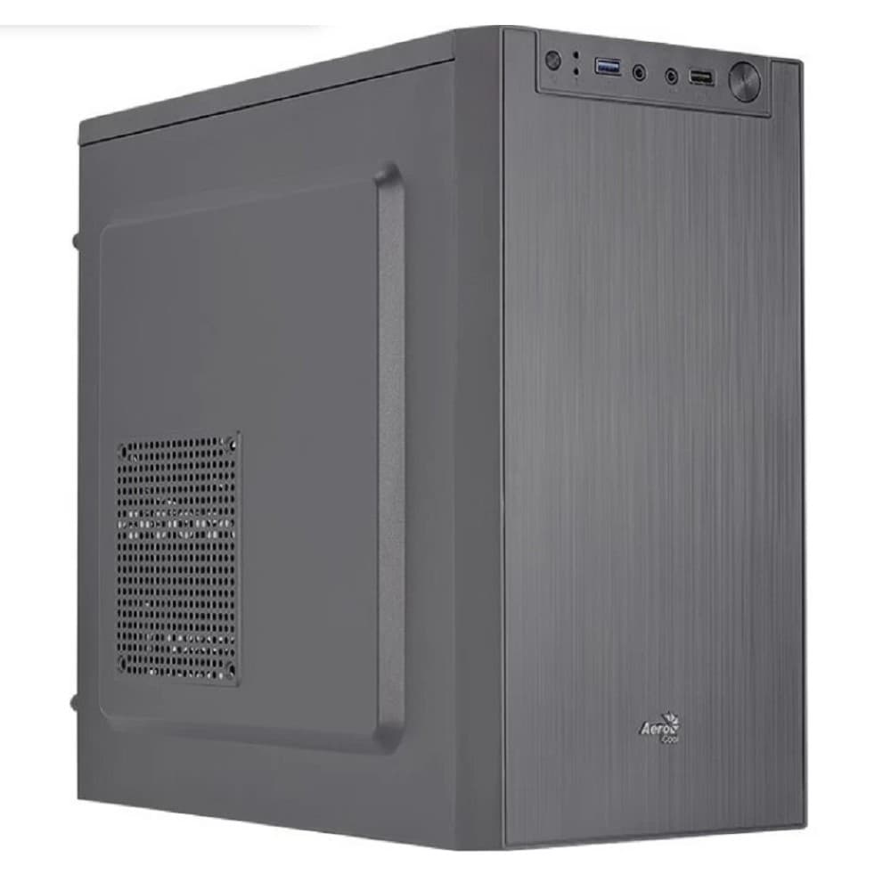 Корпус mATX Aerocool CS-108-S-BK-v1, Mini-Tower, без БП, черный