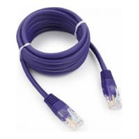 Патч-корд UTP Cablexpert PP12-2M/V кат.5e, 2м, литой, многожильный (фиолетовый) - фото 1