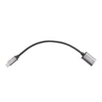 Telecom TC409M Кабель-адаптер Type-Cm --> USB 3.0 Af , OTG, 1,5A , 5,0Gbps , Alum grey 0,2m Telecom (TC409M) [6926123467206] - фото 3