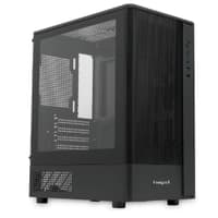 Корпус без блока питания/ Case HSPD M332, Mesh Mini-tower, Black, TG, 0.4 SPCC, no fans, mATX, mITX, 160/285/170mm, 1x2.5", 1x3.5", 4xPCI, 1xUSB-A 3.0, 1xUSB-A 1.0, 387x197x325mm - фото 1