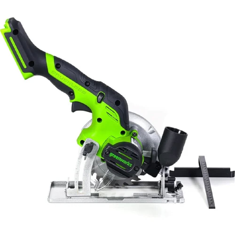 GreenWorks G24MCS Циркулярная мини пила аккумуляторная, 24V, бесщеточная, без АКБ и ЗУ [1501207]