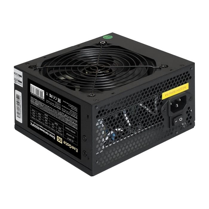 Exegate EX292244RUS Блок питания 850W 850NPX (ATX, 12cm fan, 24pin, 2x(4+4)pin, 2xPCI-E, 5xSATA, 3xIDE, black)