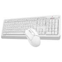 Клавиатура + мышь A4Tech Fstyler FG1012 клав:белый мышь:белый USB беспроводная Multimedia [1599042] - фото 2