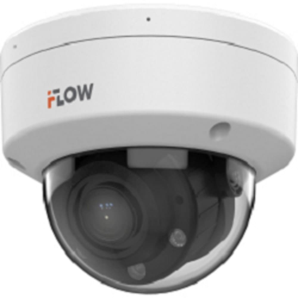 iFLOW F-IC-1742CMZ4(2.8-12mm) Eco 4Мп уличная купольная IP-камера с гибридной Smart-подсветкой до 30м и встроенным микрофоном