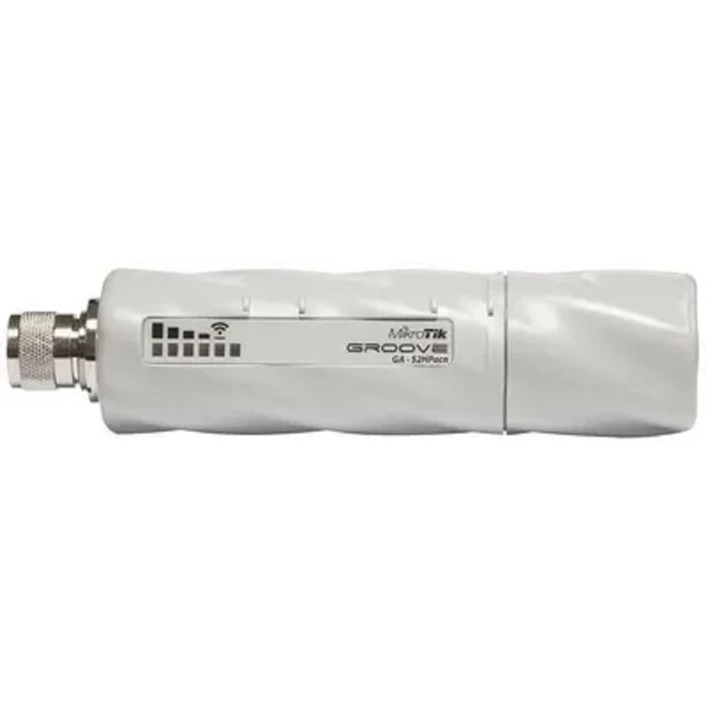 MikroTik RBGrooveGA-52HPacn Беспроводная точка доступа 2.4/5 ГГц 802.11ac Groove 52 ac with 720MHz CPU, 64MB RAM, 1 x Gigabit LAN, 1 x built-in high power 2.4/5GHz 802.11a/b/g/n/ac