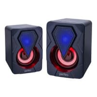 Perfeo колонки "SHINE", 2.0, мощность 2х3 Вт, USB, чёрн, Game Design, LED подсветка 7 цв - фото 2