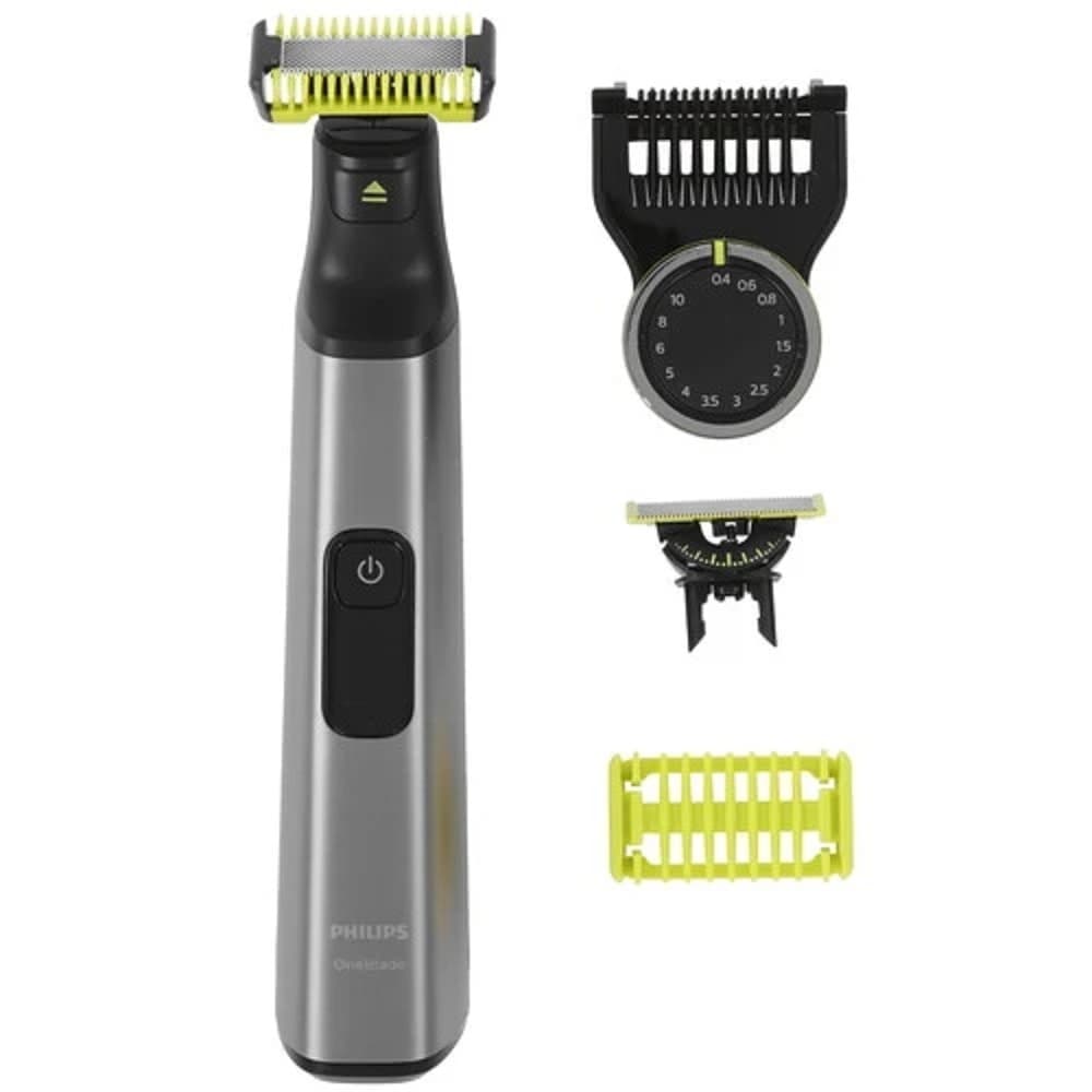 Триммер Philips QP6551/15 серый (насадок в компл:4шт)