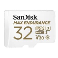 Micro SecureDigital 32GB SanDisk Class 10 UHS-I U3 V30 Max Endurance Video Monitoring (SD адаптер) - фото 1