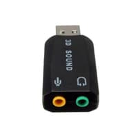 ORIENT Адаптер AU-01N, USB to Audio, 2 x jack 3.5 mm для подключения гарнитуры к порту USB, черный - фото 2