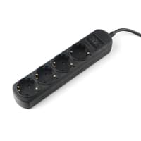 PowerCube Удлинитель (PC-1B-3M) 3.0м, 4 розетки, 10А, без выключателя, черный графит - фото 2