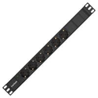 Exegate EX280829RUS Блок розеток ExeGate ServerPro PDU-19H604 Al-6S-C14-2.5, 19",1U,алюм, 6Schuko, кабель с C14 2.5м - фото 2