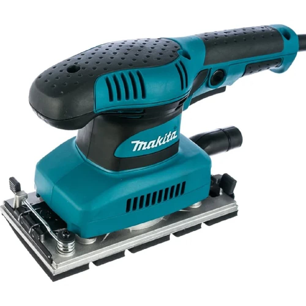 Makita BO3710 Вибрационная шлифовальная машина [BO3710] {190Вт,93х228мм,11000об\м,ампл-2.6мм,1.6кг,кор,п\сборник,зажим }