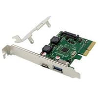 ORIENT AM-U3142PE-AC, Контроллер PCI-Ex4 v3.0, USB 3.2 Gen2, 2-port ext (Type-A + Type-C), ASM3142 chipset, разъем доп.питания, в комплекте LP планка крепления - фото 1