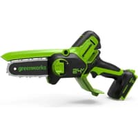 GreenWorks G24MCS10 Цепная мини пила аккумуляторная, 24V, 10см, без АКБ и ЗУ [2008207] - фото 1