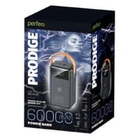 Perfeo Powerbank PRODIGE 60000 mAh/LED/PD + QC 3.0/Type-C/Lightning/2 USB/Выход: 5A, max 22.5W/Black (PF_C3697) - фото 3