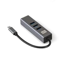 Exegate EX293987RUS USB-Хаб (концентратор) ExeGate DUB-4TC (кабель-адаптер USB Type C --> 4xUSB3.0, Plug&Play, серебристый) - фото 2