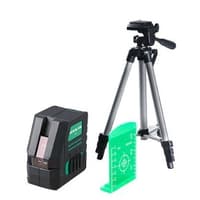 Fubag Уровень лазерный с набором аксессуаров Crystal 20G VH Set {Зеленый увеличенной яркости; 20/50 м с приемником; 1 вертикаль+1 горизонталь, лазерный крест; угол 180 град; точность ±2mm/10m; самовыр - фото 1