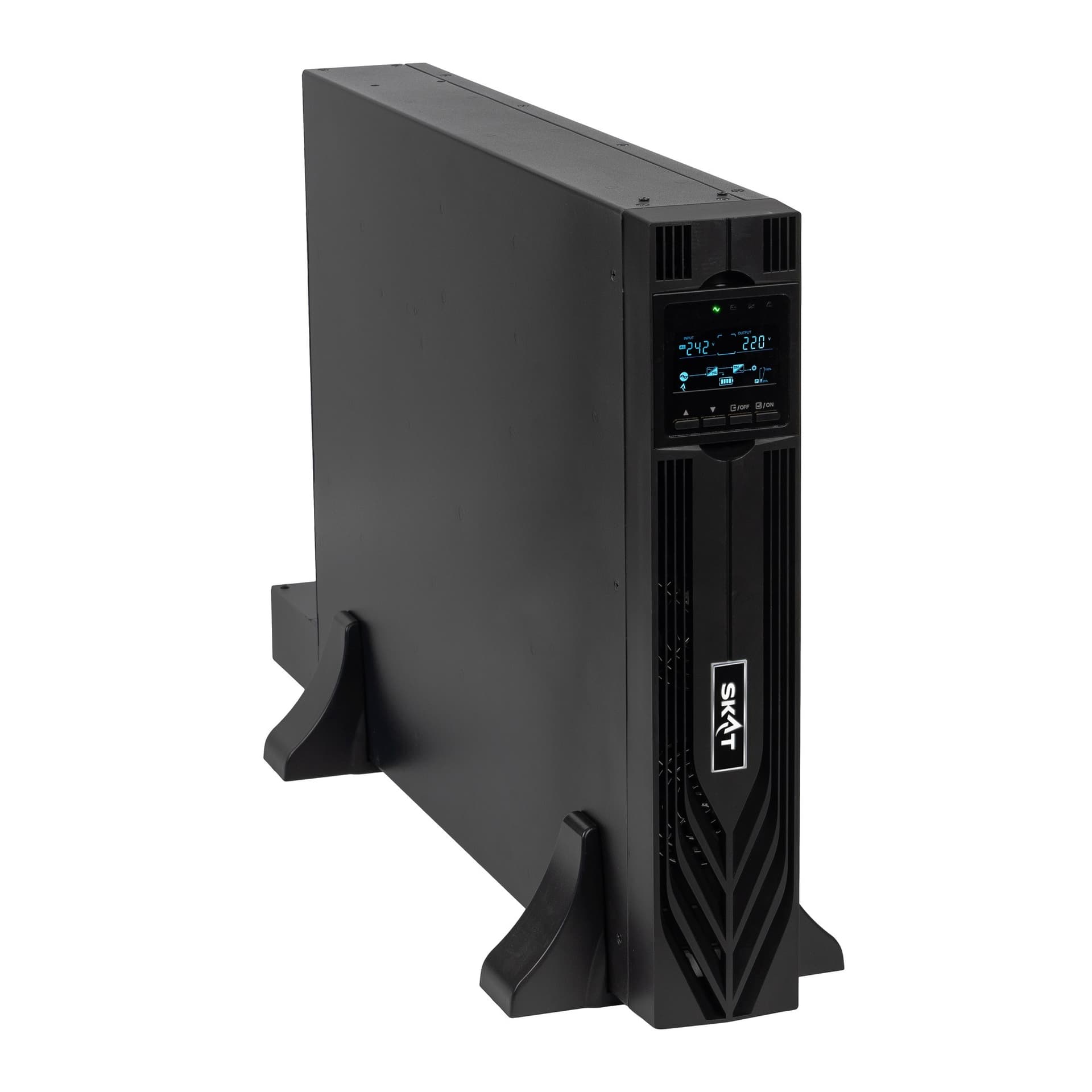 ИБП Бастион SKAT-UPS 6000-RACK-ON P3  {Online, синус, 6000ВА/6000 Вт, стойка/на пол, 2xC19 + 3xC13, SNMP/USB/RS-232/EPO, внеш. АКБ 16-20 шт 40-250Ач, или SKAT ВС 192/9 или 240/18 RACK, МПТ} (8776)